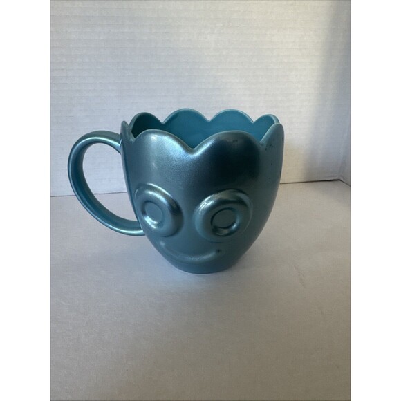 Metalic Look Blue Sour Patch Kids Candy Mug Petal Rim - Picture 1 of 8